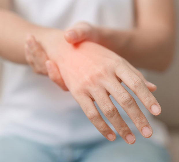 Arthritis pain in hand