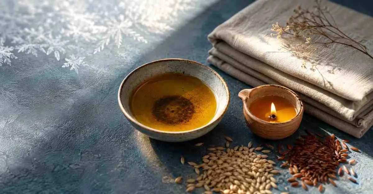 Ayurveda for stomach problems – Ayurvedic therapist performing herbal abdominal treatment for digestion, acidity, bloating, and stomach pain in Kerala.